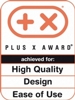 PLUS X AWARD (High Quality, Design, Ease of Use)
